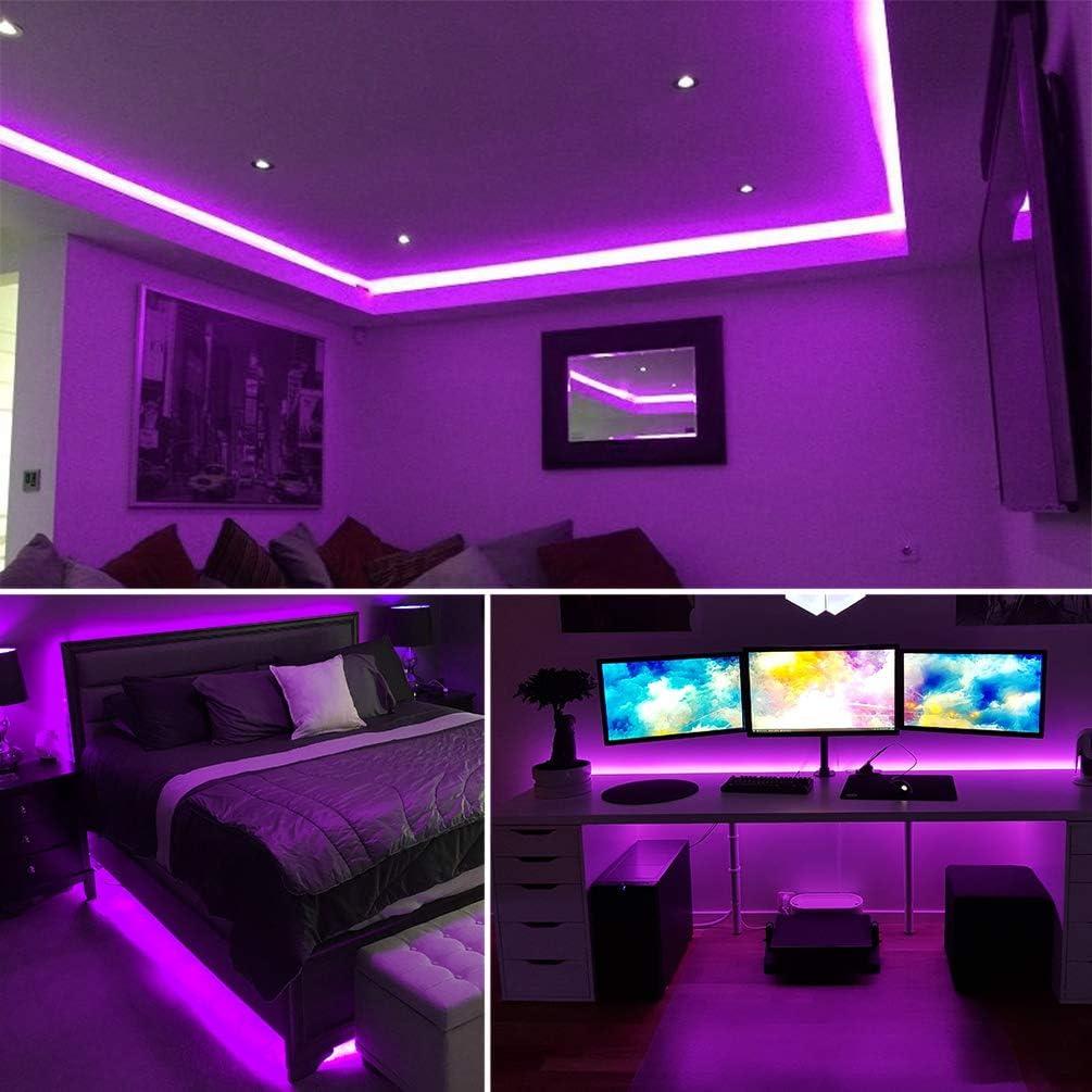 Tira de Luz LED Ontesik 6.1m 360 LEDs UV para Fiestas