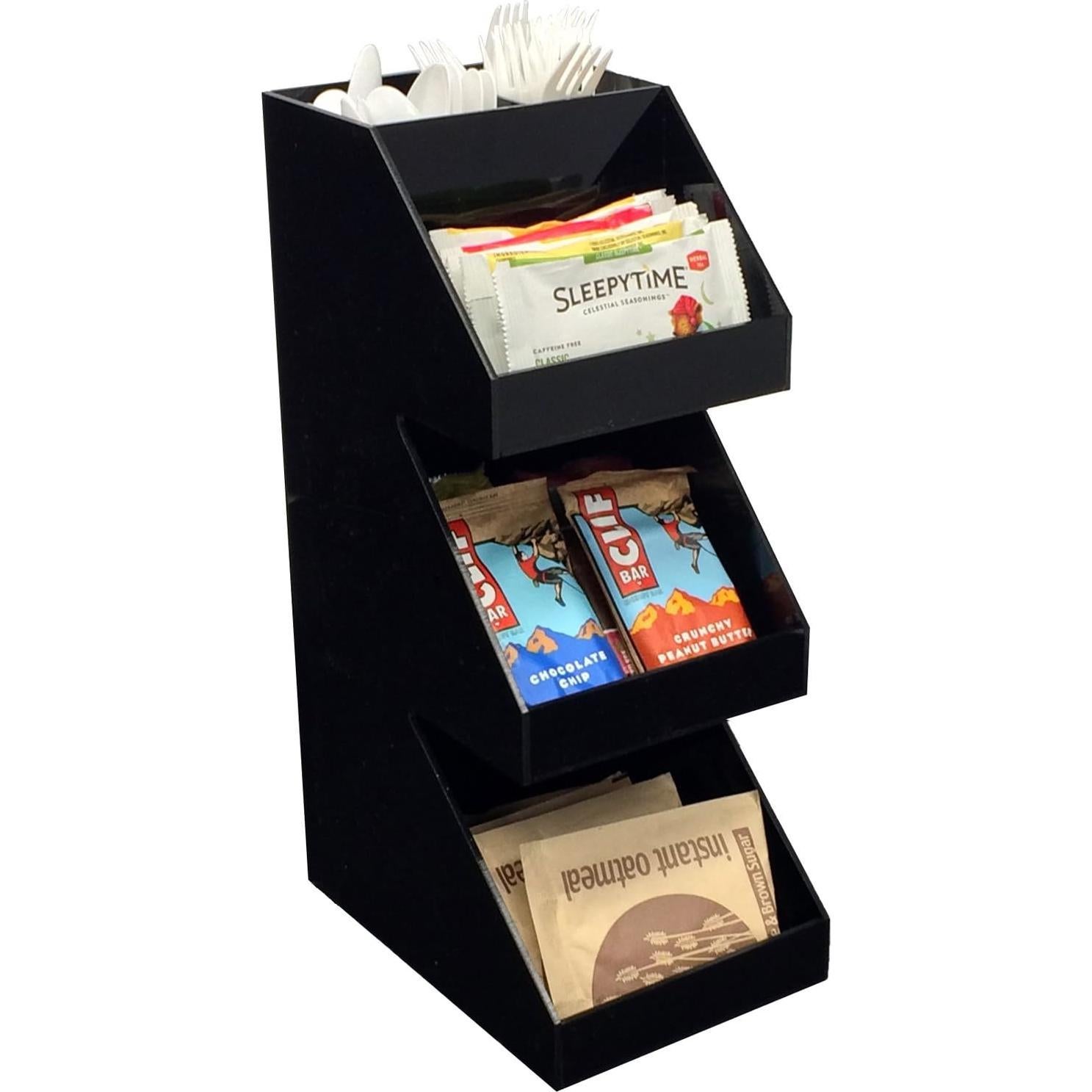 Organizador de Utensilios Mind Reader 3 Niveles Negro 15.24x22.86x40.64cm