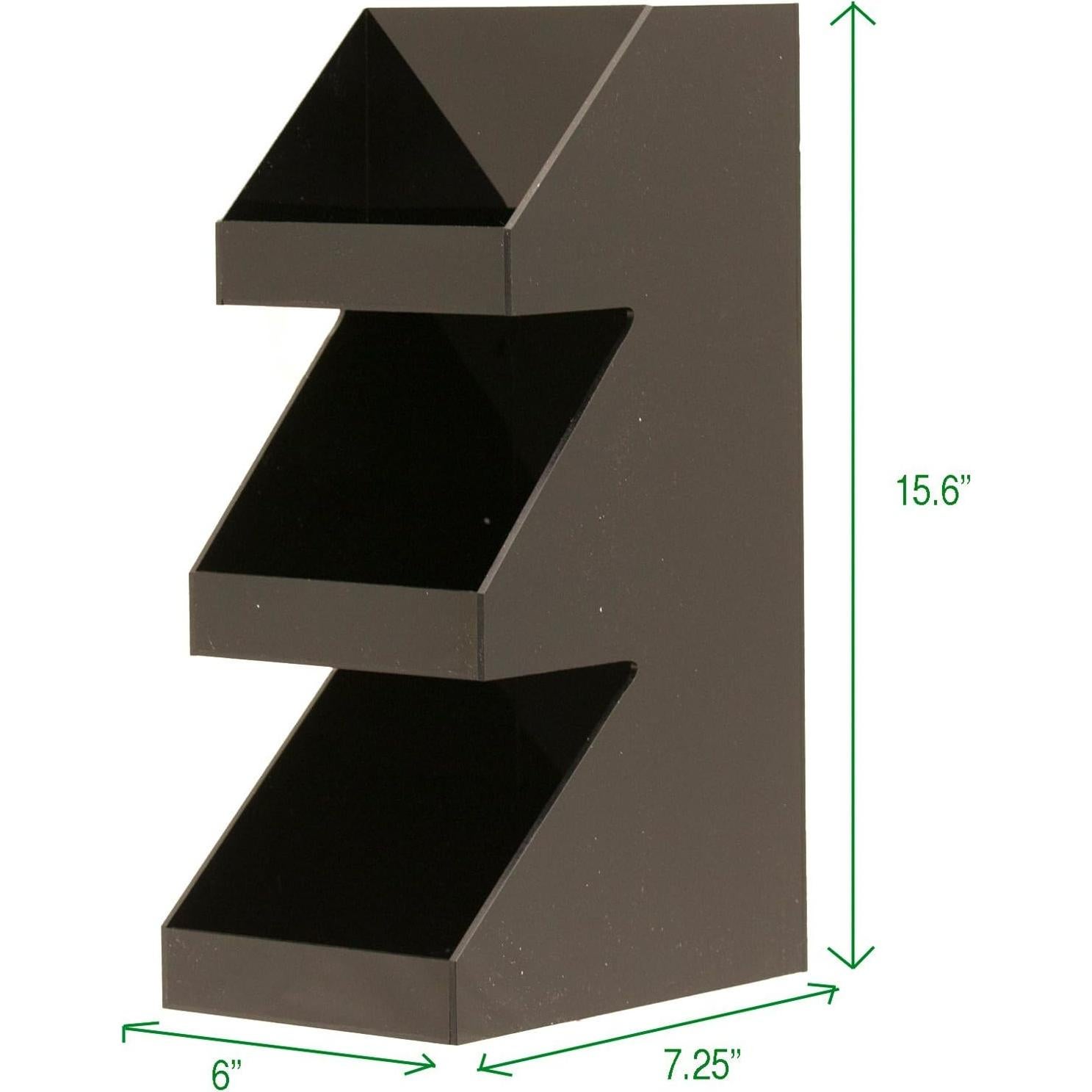 Organizador de Utensilios Mind Reader 3 Niveles Negro 15.24x22.86x40.64cm