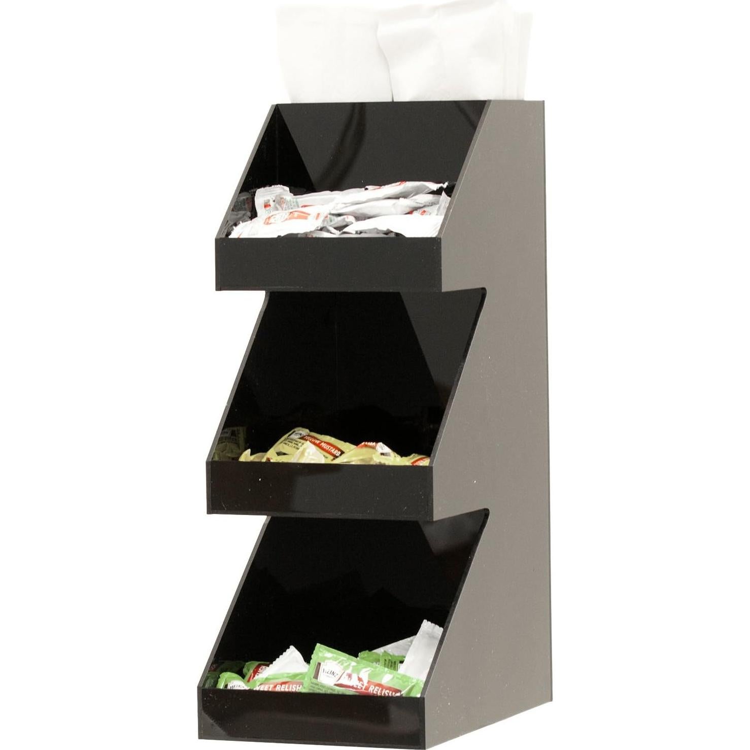 Organizador de Utensilios Mind Reader 3 Niveles Negro 15.24x22.86x40.64cm