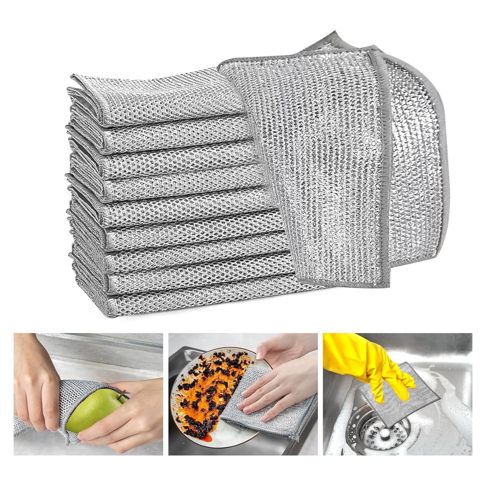 Trapos de Limpieza de Alambre XANGNIER 10 Pcs Reutilizables