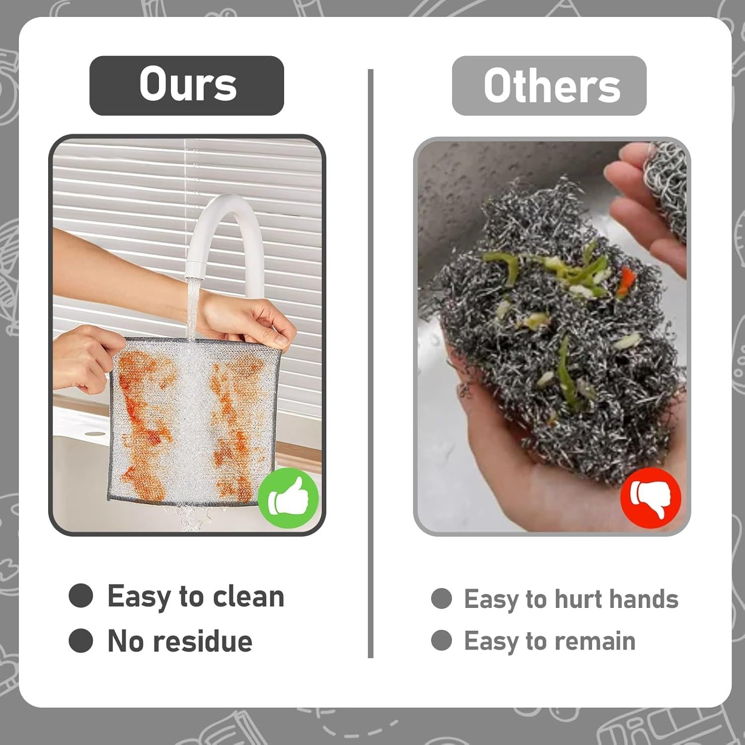 Trapos de Limpieza de Alambre XANGNIER 10 Pcs Reutilizables