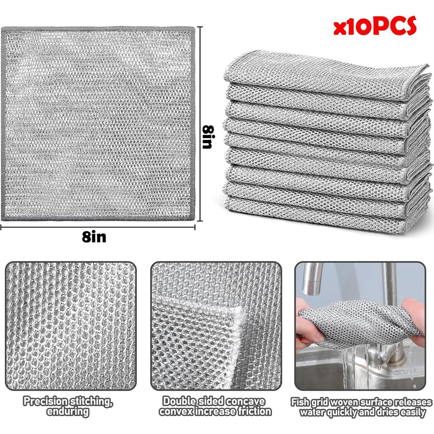 Trapos de Limpieza de Alambre XANGNIER 10 Pcs Reutilizables