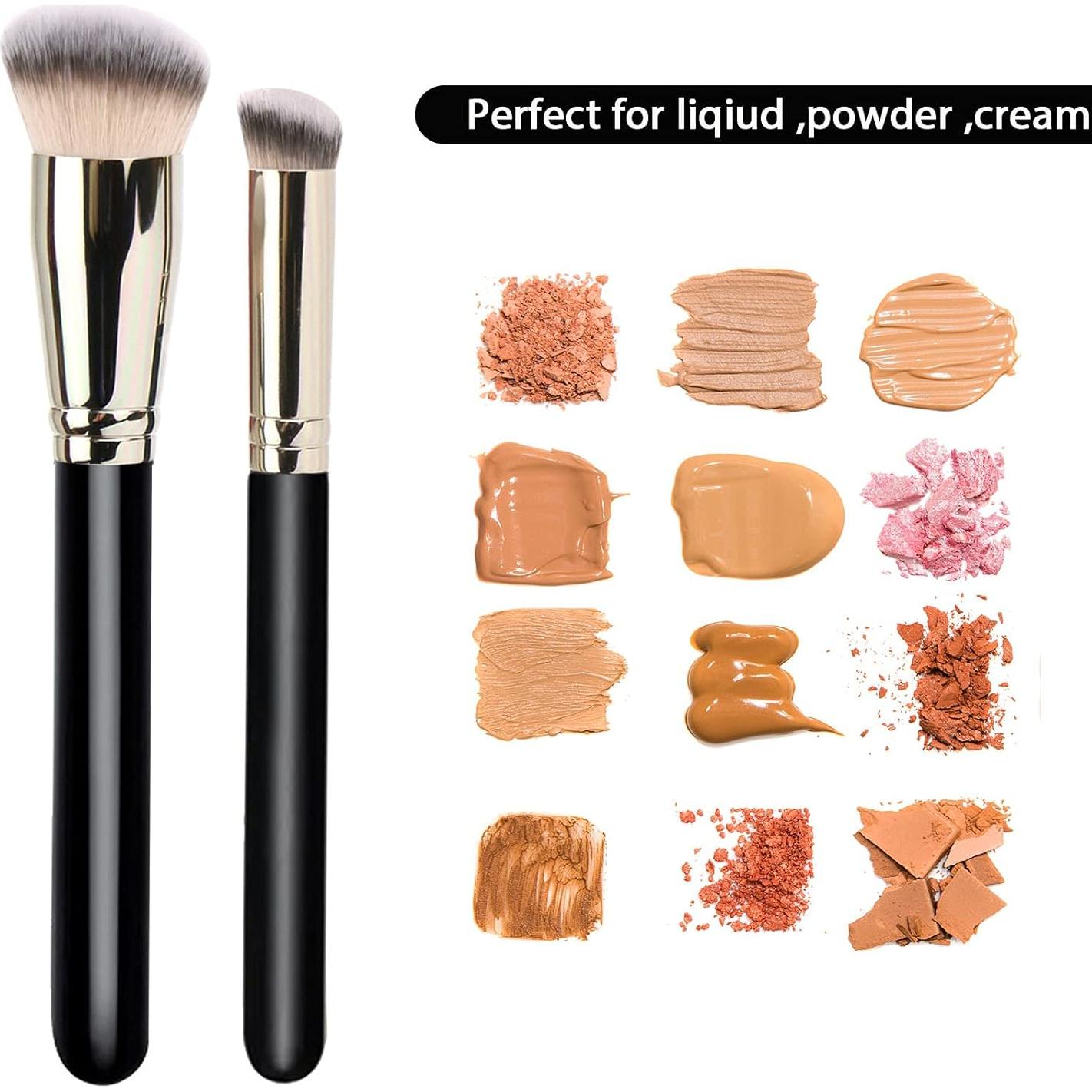 Brochas de Maquillaje DPOLLA 170 y 270 Profesionales Negras