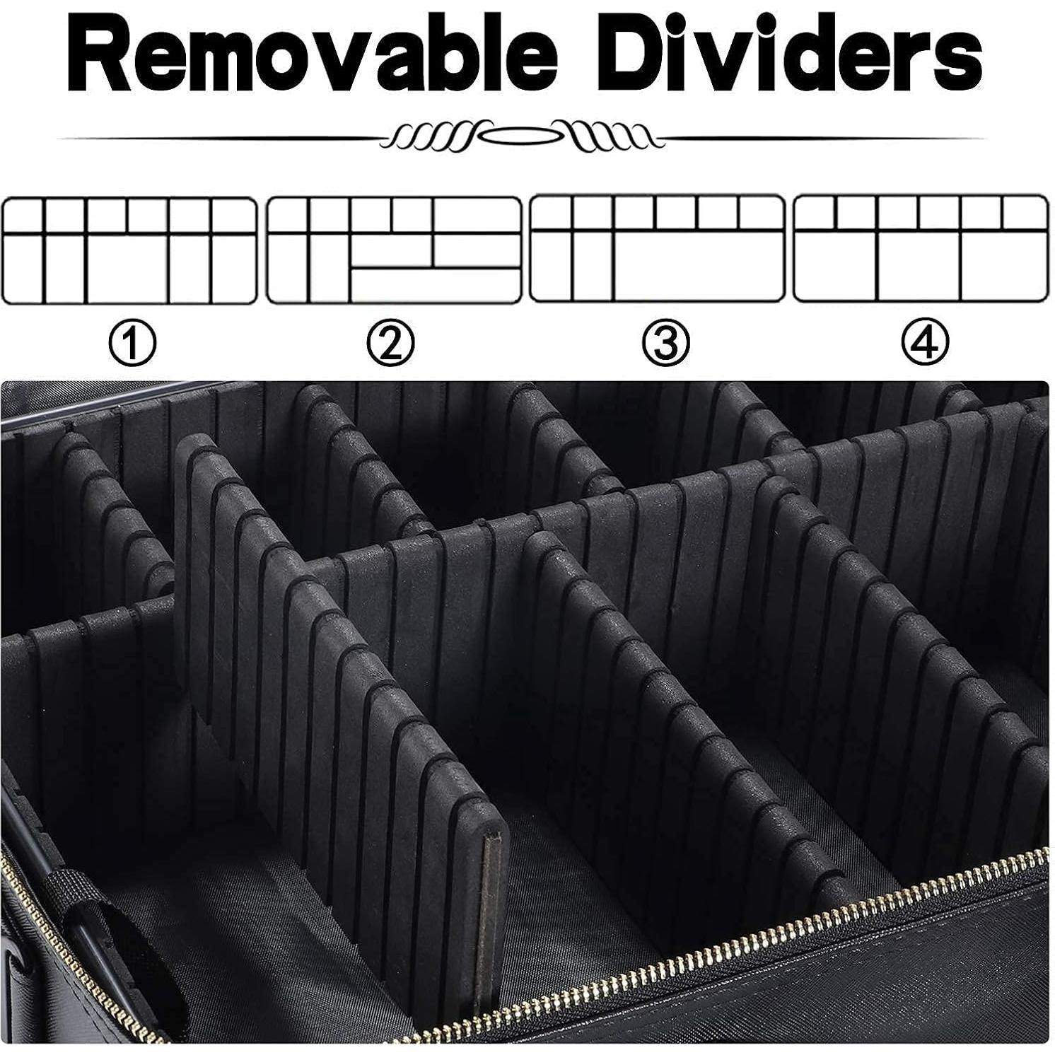 Estuche de Maquillaje de Viaje Oewoer L Negro 41.9x29.2x14 cm