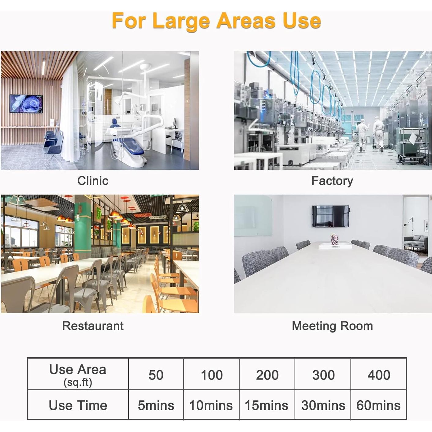 Lámpara UVC 25W COOSPIDER CTUV-25 con temporizador