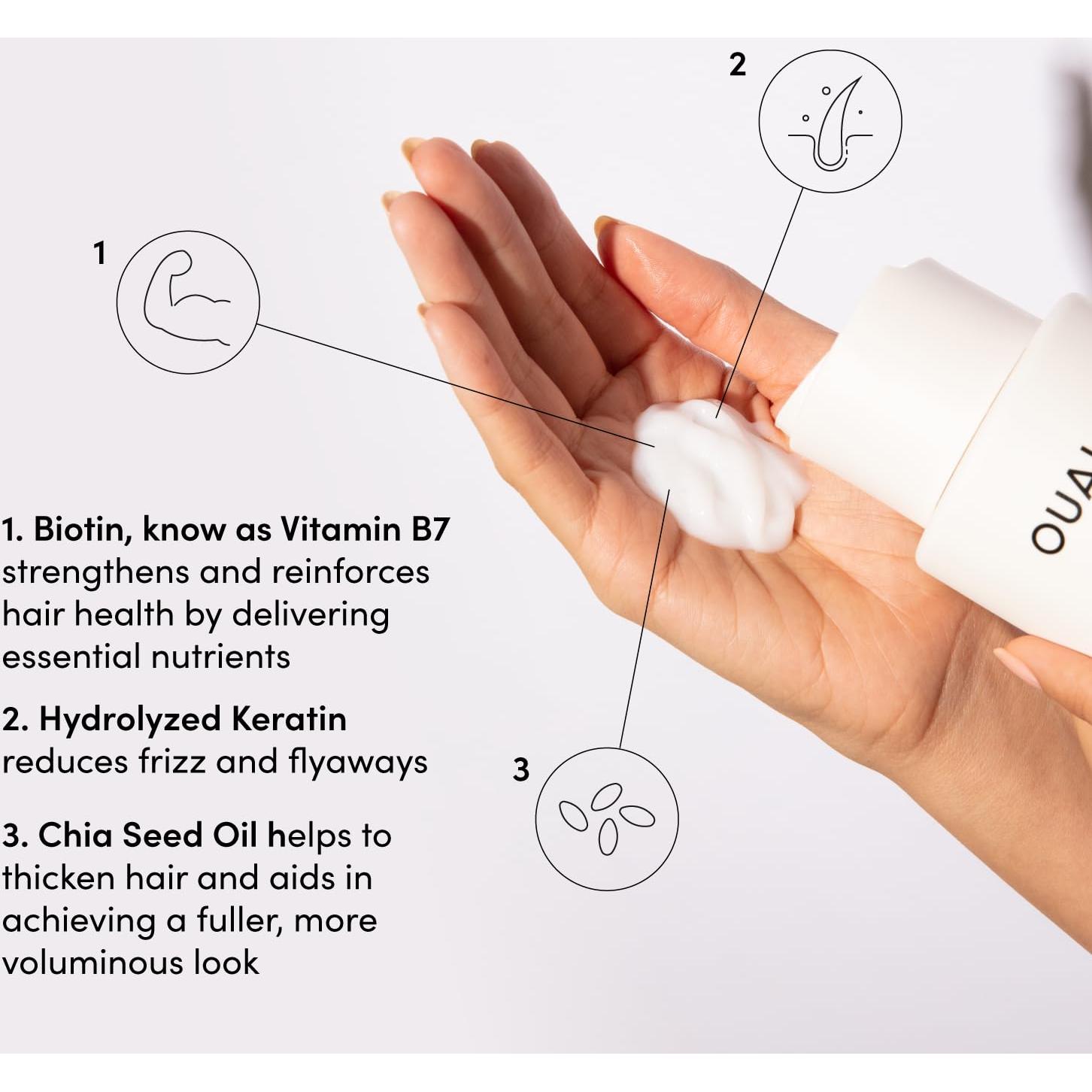 OUAI Champú y Acondicionador Fino 295 ml - Sin Sulfatos