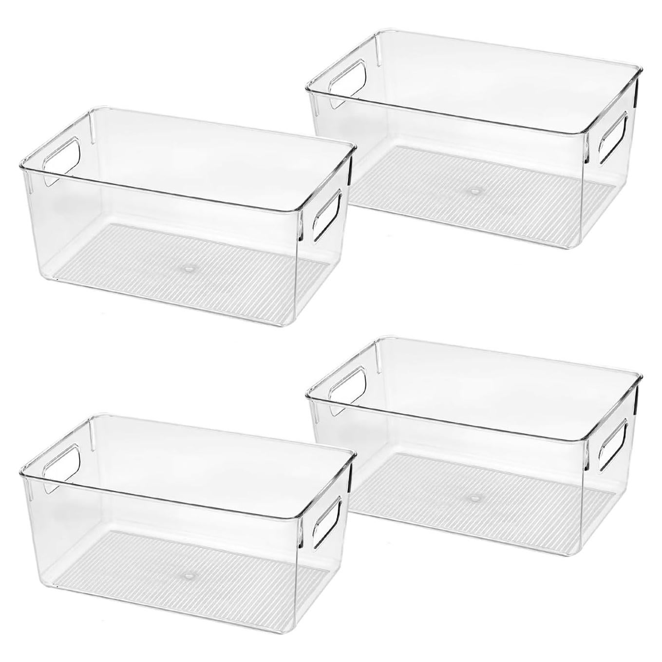 Contenedores de Almacenamiento Plástico Transparente Control Kitchen 4 Piezas