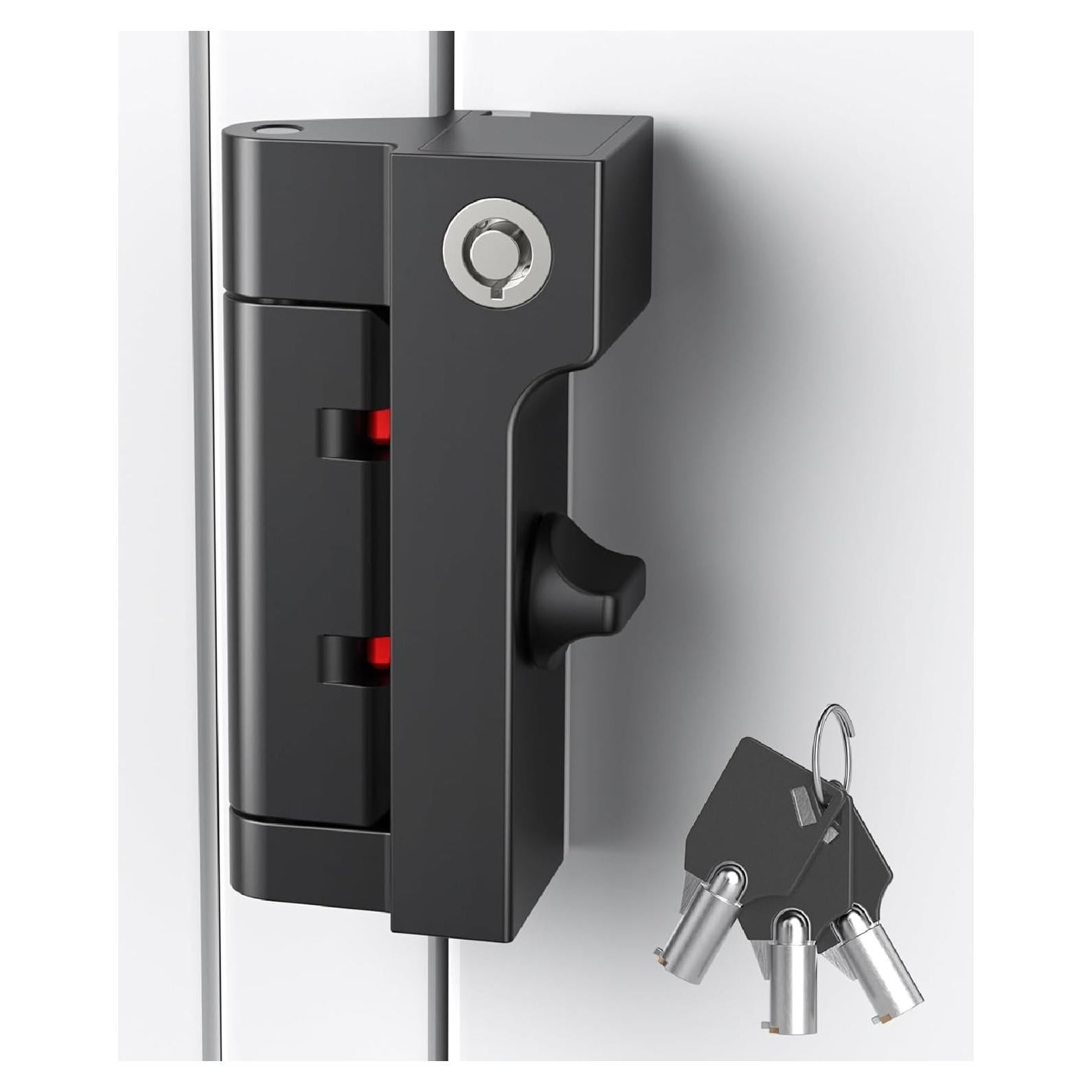 Cerradura de Refuerzo de Seguridad AST para Puerta - Negro Mate