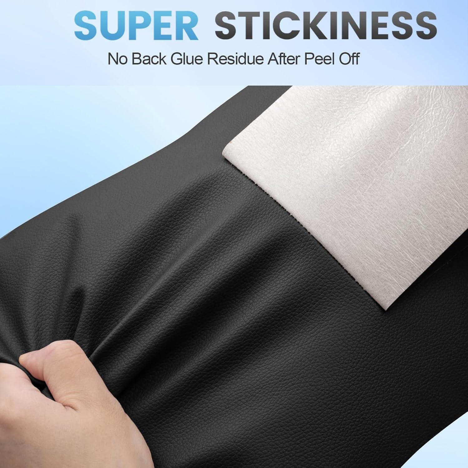 Kit de Parche de Reparación de Cuero Sgooyir 7.62x203.2cm Negro