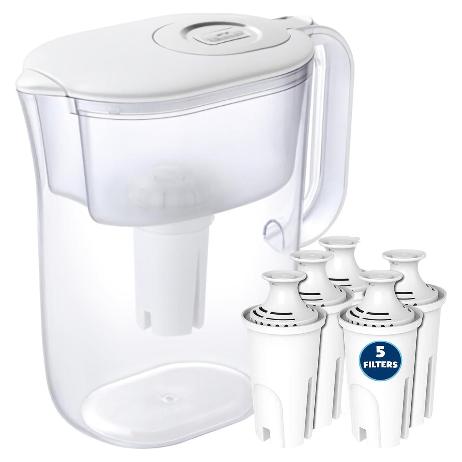 Jarra filtradora de agua Joey'z 10 tazas con 5 filtros