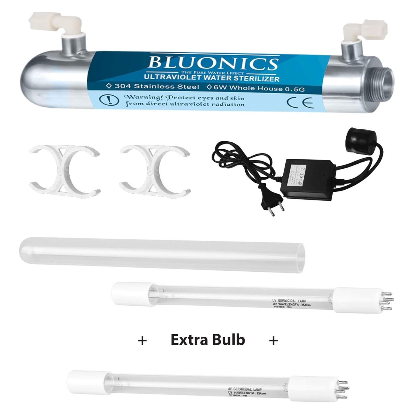 Purificador de Agua Bluonics UV 0.5 GPM para Ósmosis Inversa