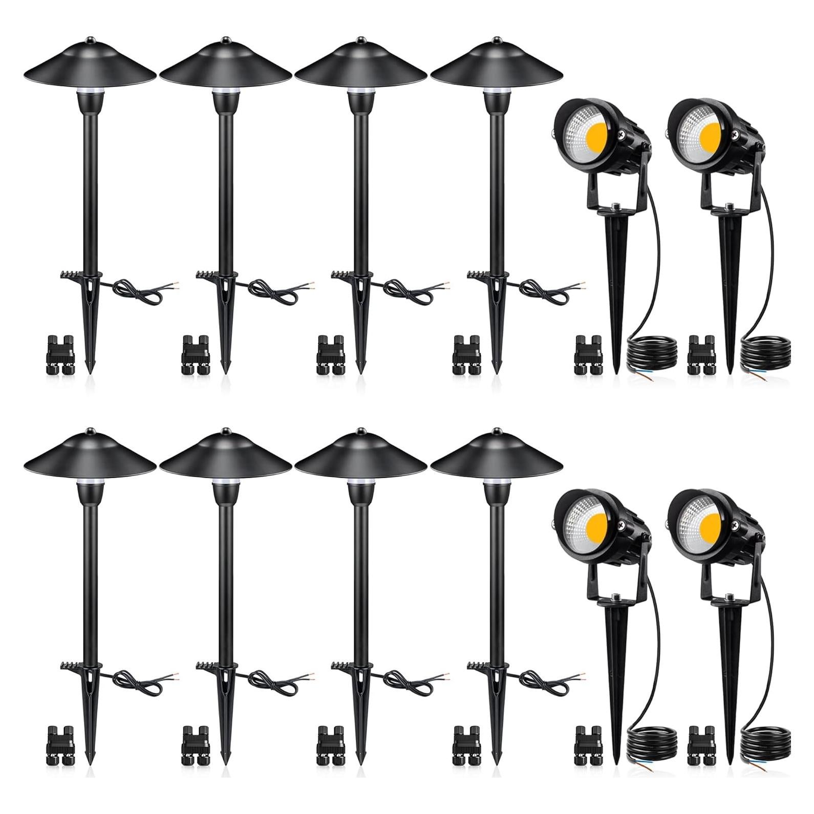 Luces de Paisaje LED SUNVIE Kit 12 Luces de Camino 12V