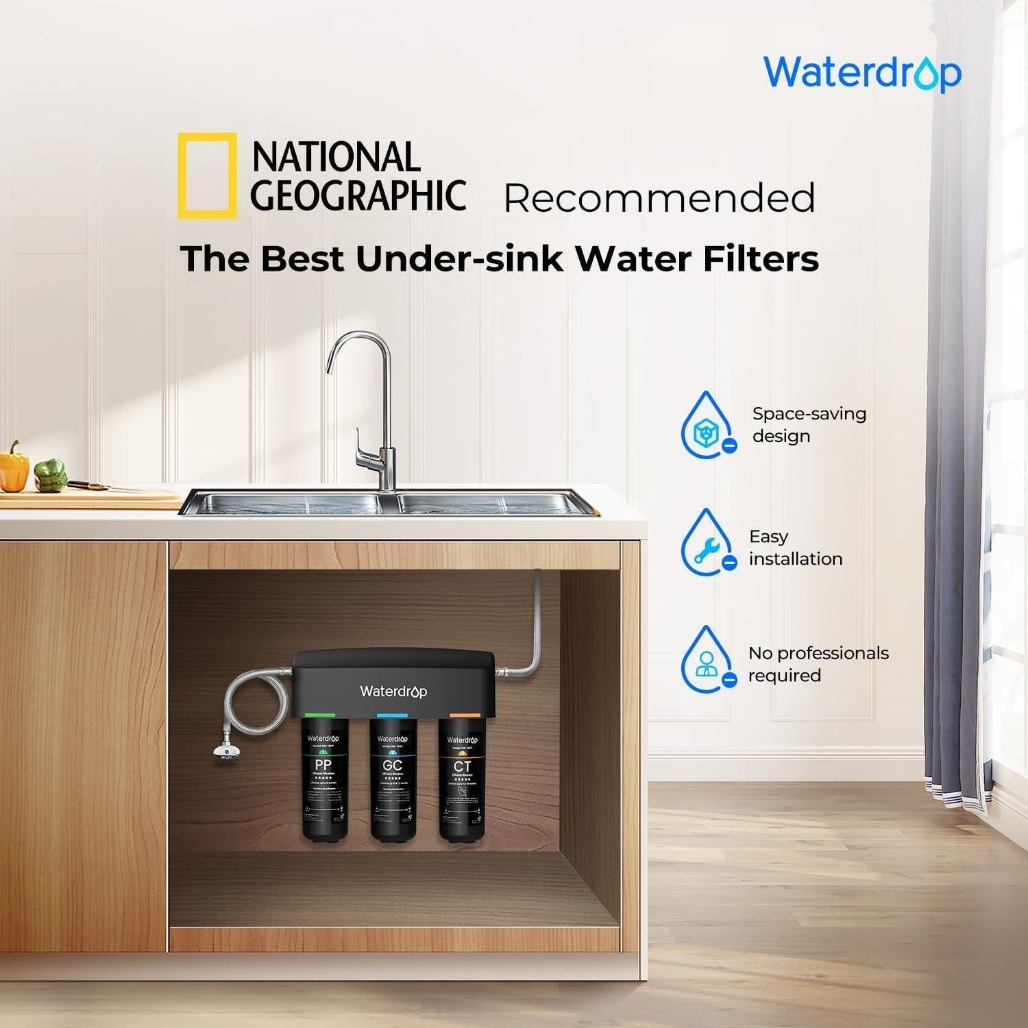 Sistema de filtración de agua bajo fregadero Waterdrop WD-TSA-10 8 etapas