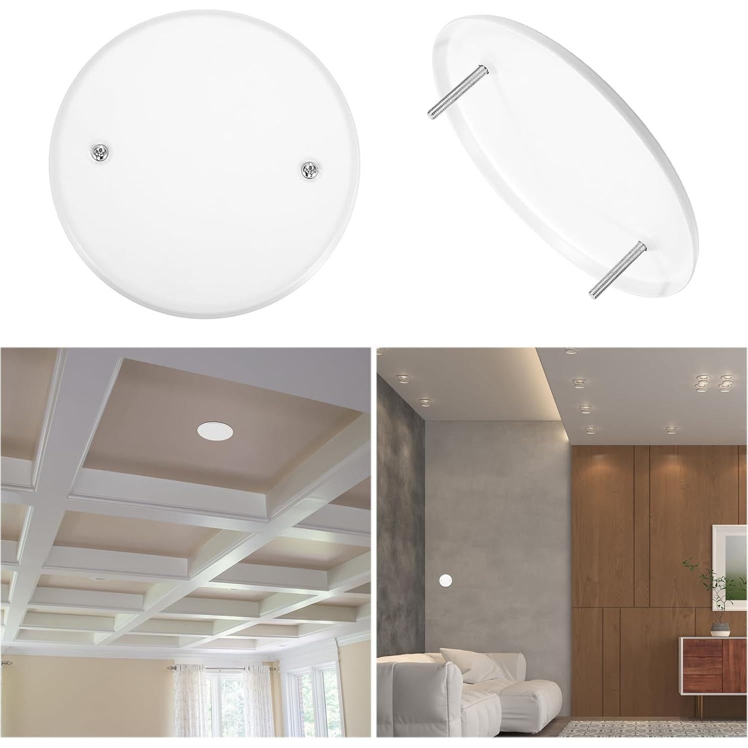 Placas de Cubierta de Techo Redondas OwnMy 2 Paquetes 12.8cm