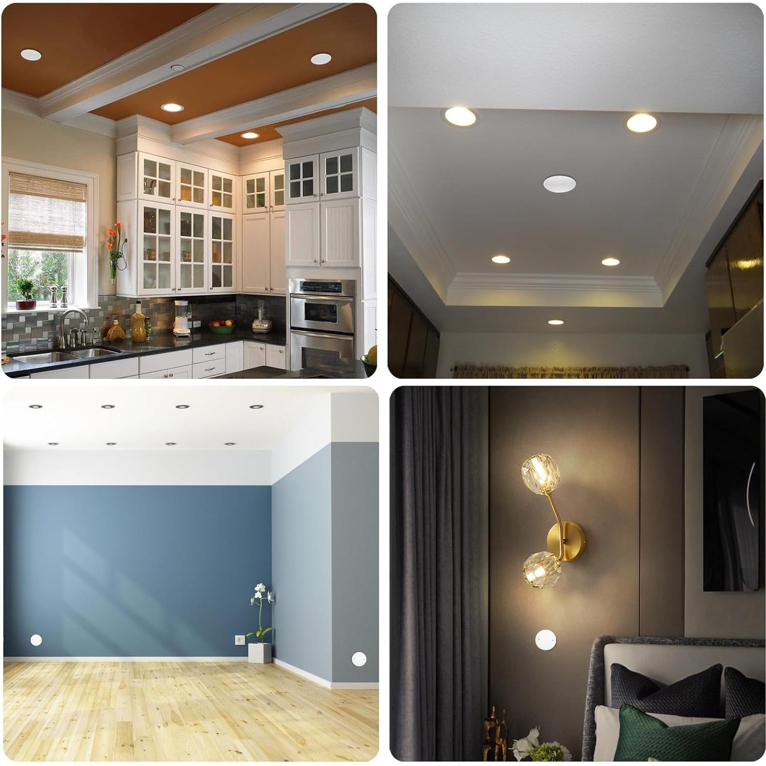 Placas de Cubierta de Techo Redondas OwnMy 2 Paquetes 12.8cm