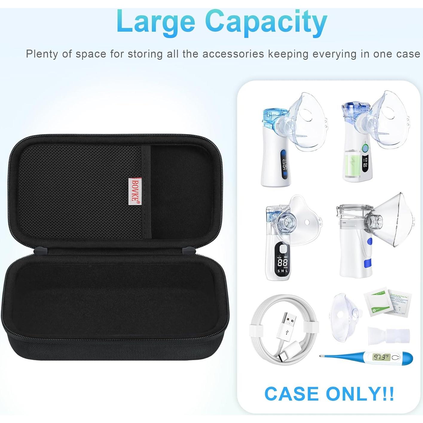 Funda de Transporte BOVKE para Nebulizador Eléctrico Negro