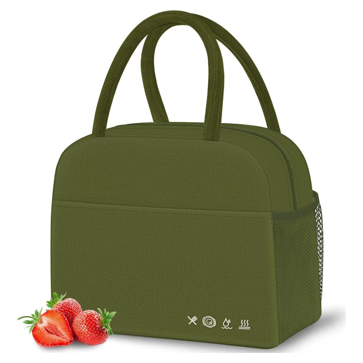 Bolsa de Almuerzo Térmica DALINDA Verde Militar 1L
