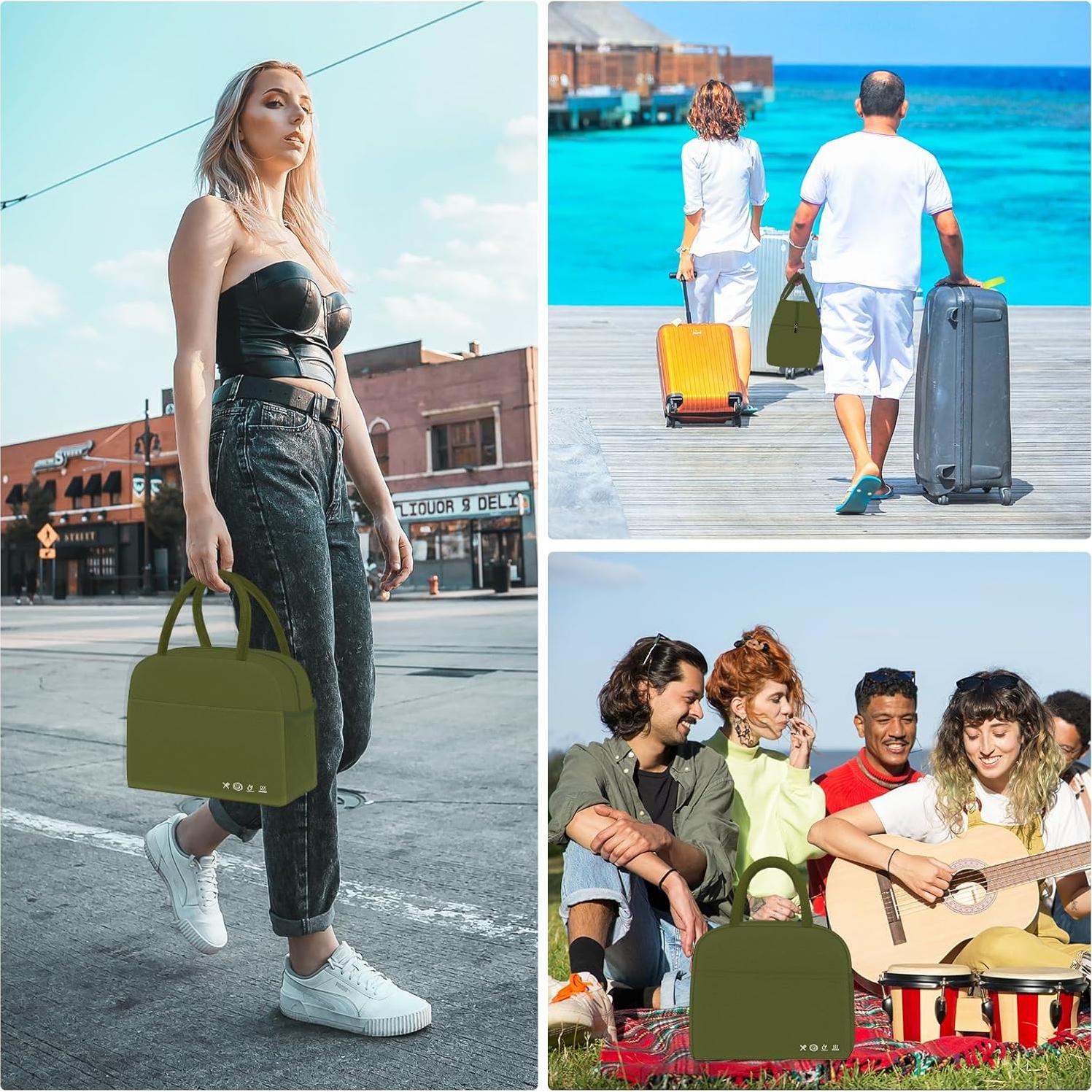 Bolsa de Almuerzo Térmica DALINDA Verde Militar 1L