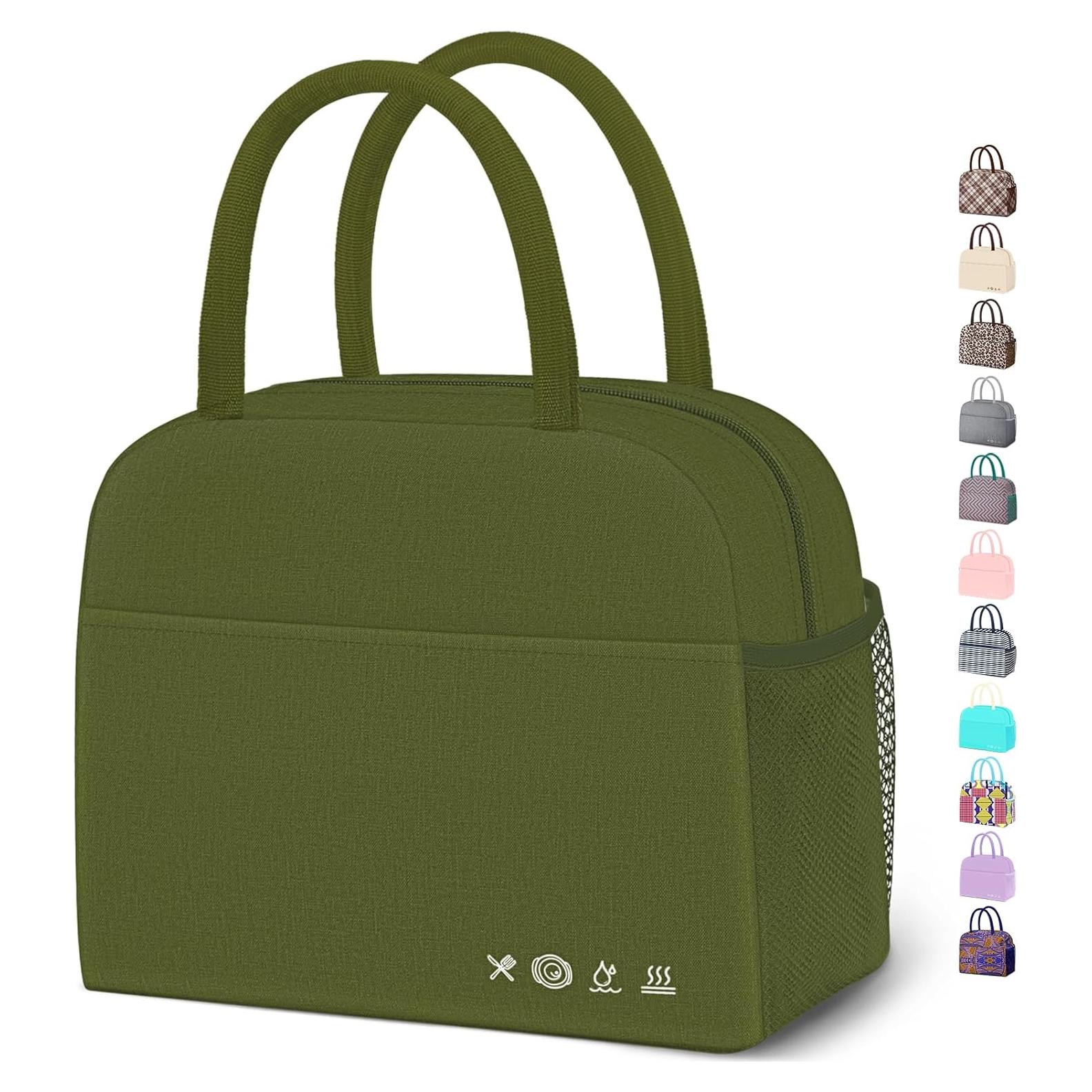 Bolsa de Almuerzo Aislada DALINDA Verde Militar 9.5L