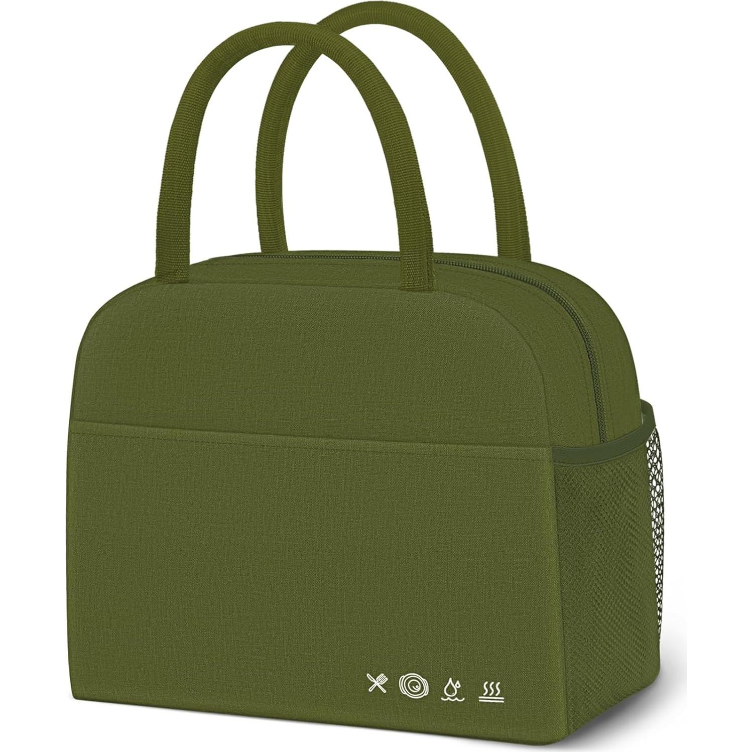 Bolsa de Almuerzo Aislada DALINDA Verde Militar 9.5L