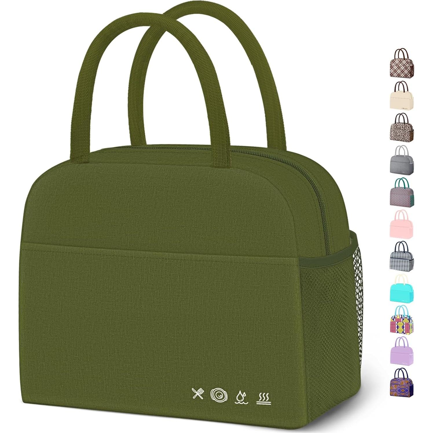 Bolsa de Almuerzo Térmica DALINDA Verde Militar 1L
