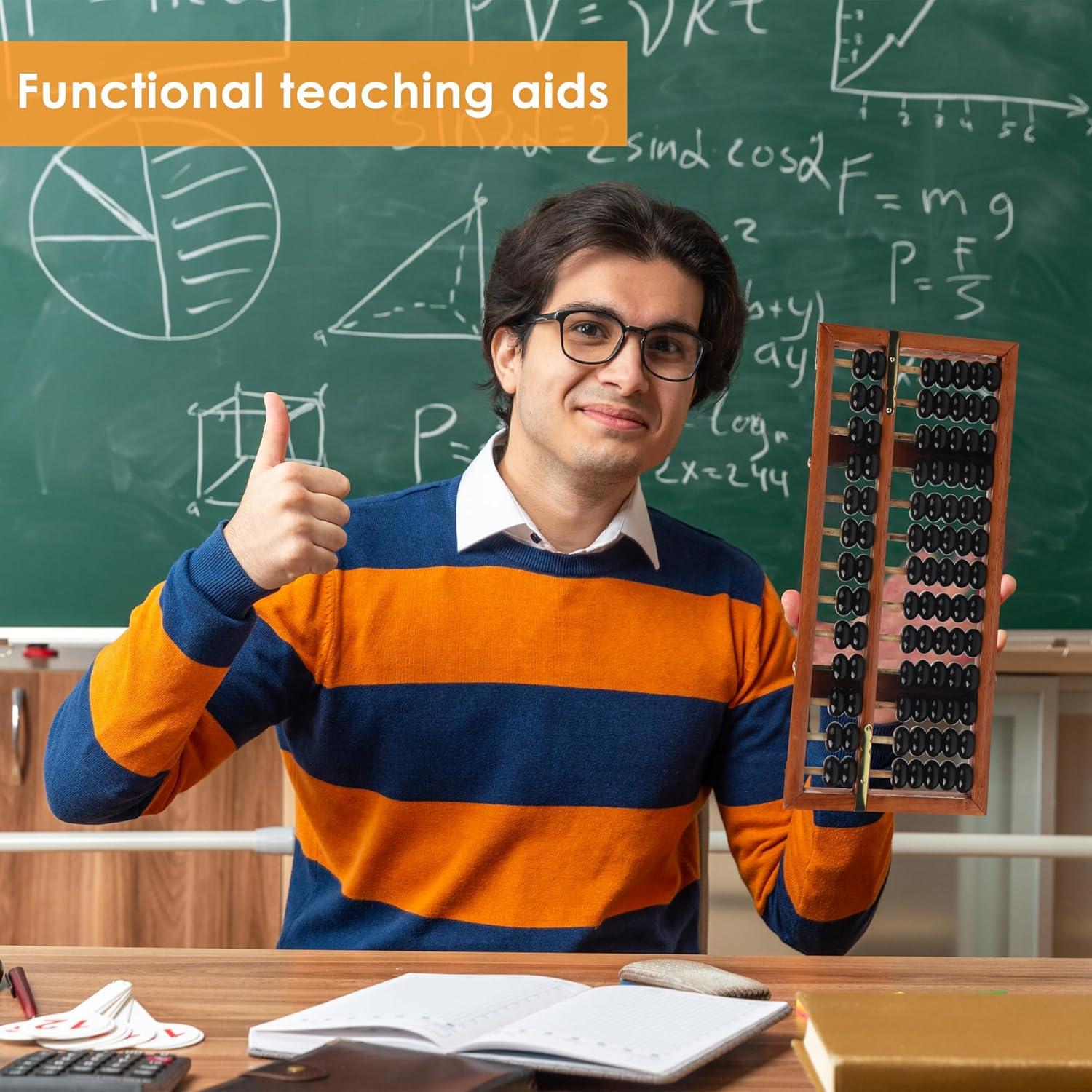 Ábaco Chino Vintage Happy Will 24x10 cm Herramienta Cálculo