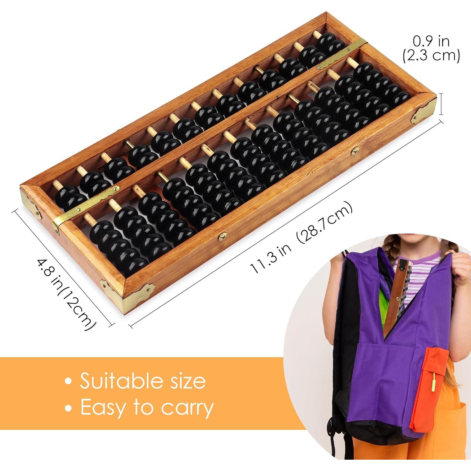 Ábaco Chino Vintage Happy Will 24x10 cm Herramienta Cálculo