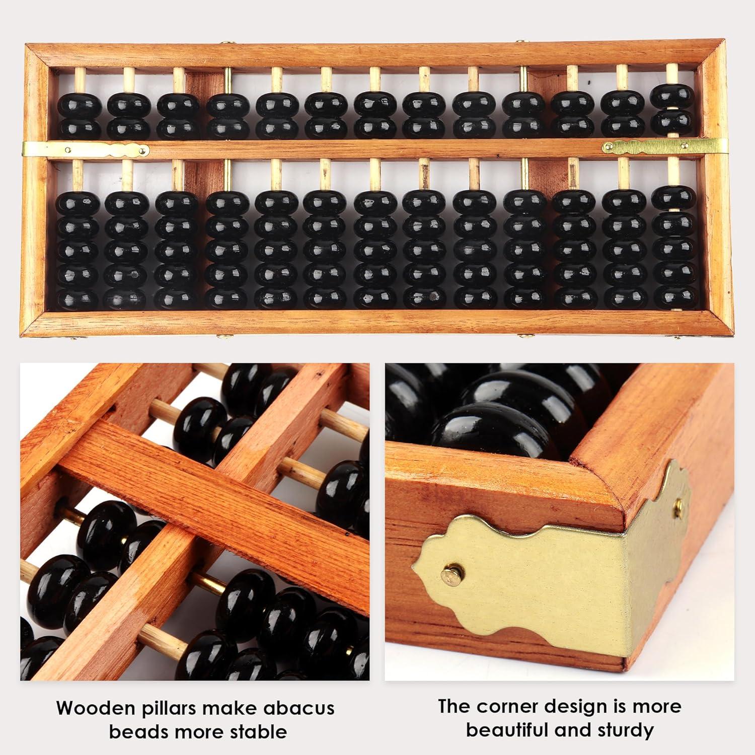 Ábaco Chino Vintage Happy Will 24x10 cm Herramienta Cálculo