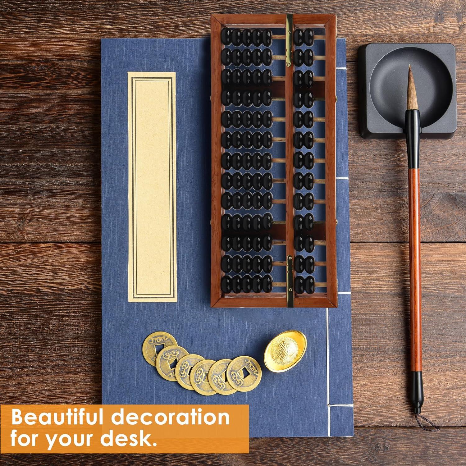 Ábaco Chino Vintage Happy Will 24x10 cm Herramienta Cálculo