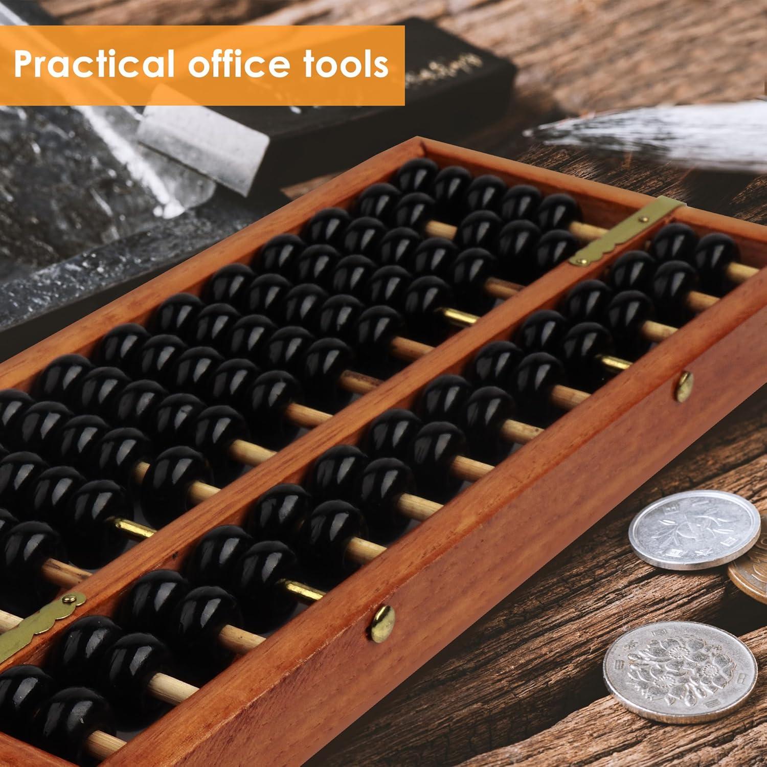 Ábaco Chino Vintage Happy Will 24x10 cm Herramienta Cálculo