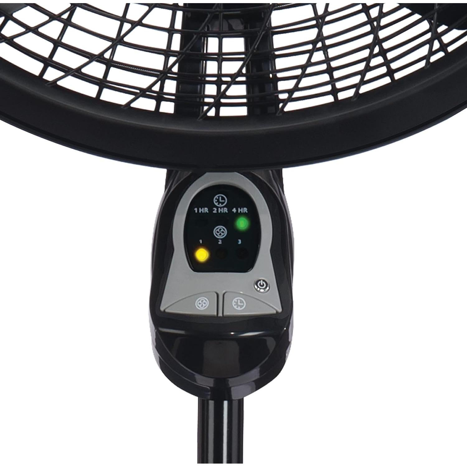 Ventilador de pedestal Lasko 1843, 3 velocidades, control remoto, 45.72 cm