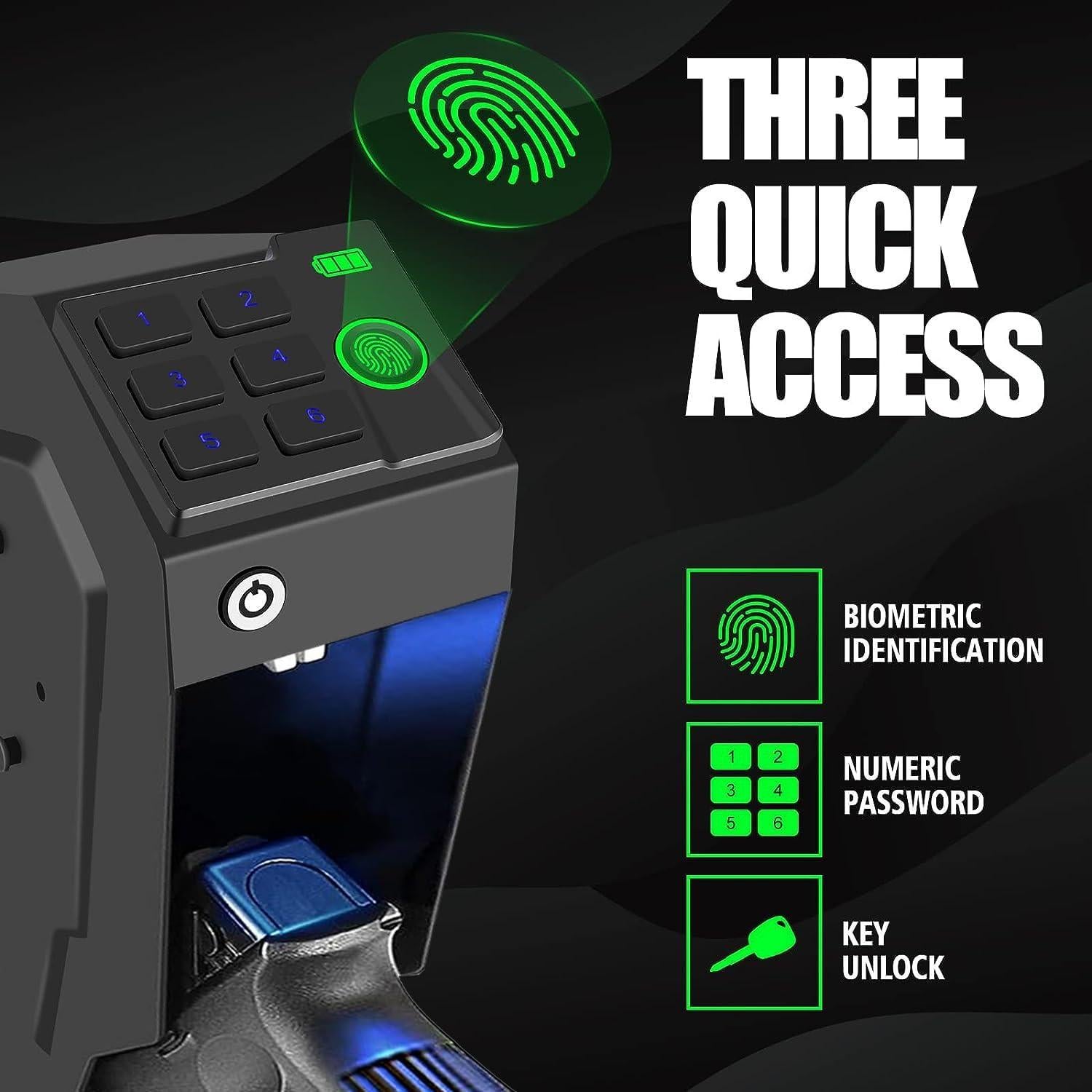 Caja Fuerte Biométrica VoleStay para Pistolas - Montaje en Pared