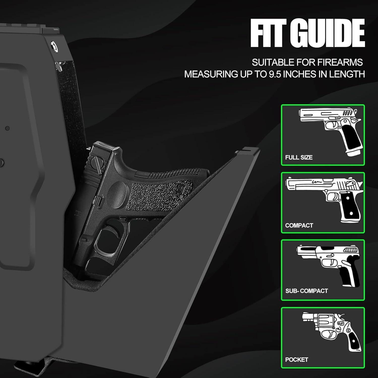 Caja Fuerte Biométrica VoleStay para Pistolas - Montaje en Pared