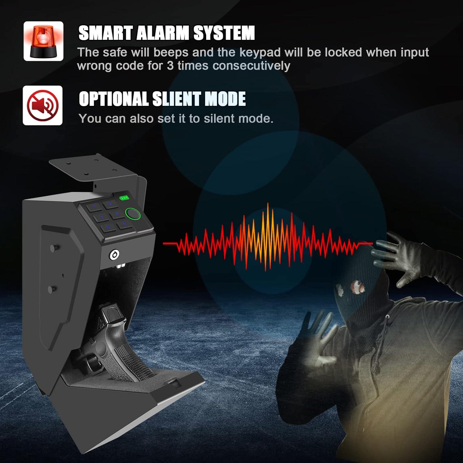 Caja Fuerte Biométrica VoleStay para Pistolas - Montaje en Pared