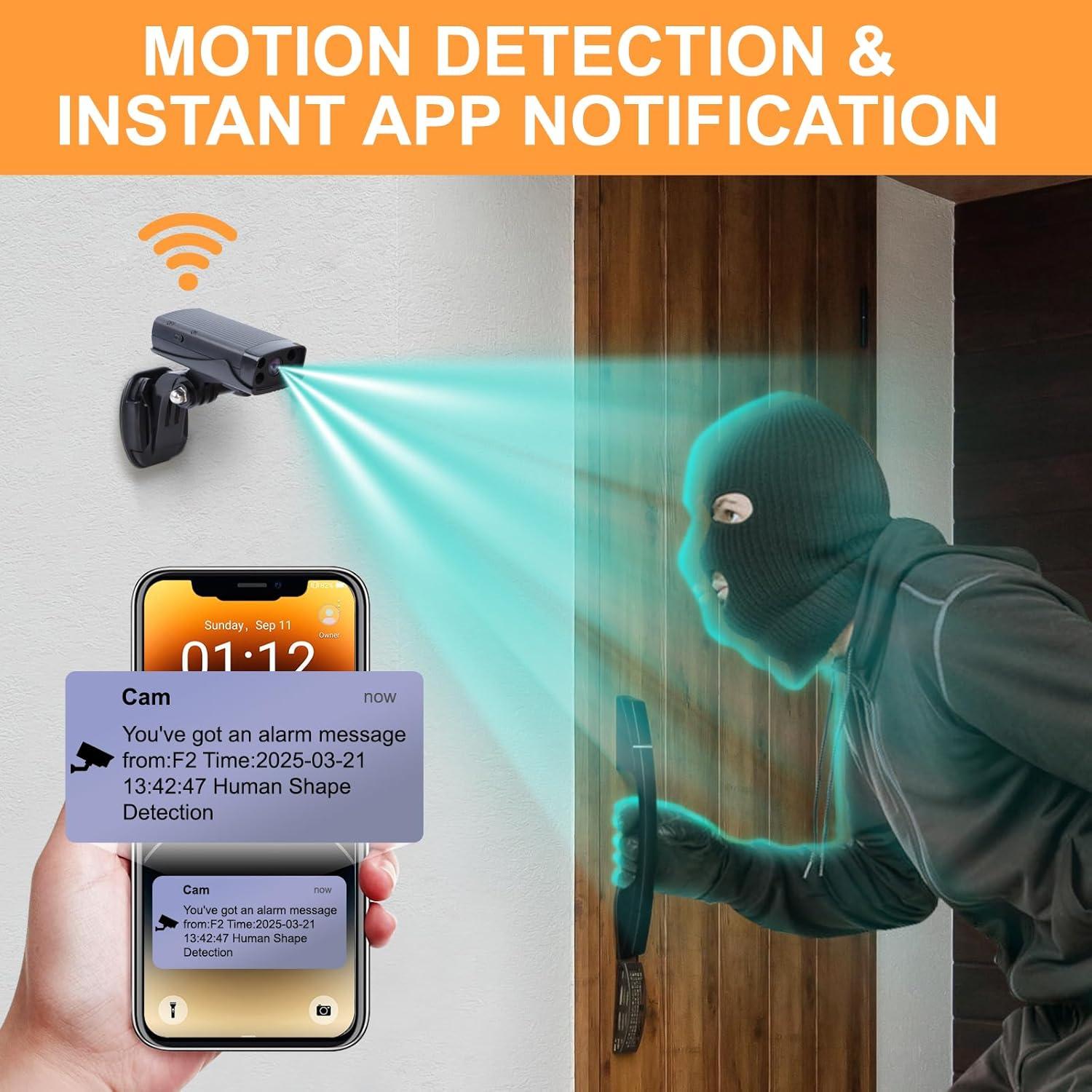 Mini Cámara de Seguridad TnoxHD WiFi HD con Visión Nocturna