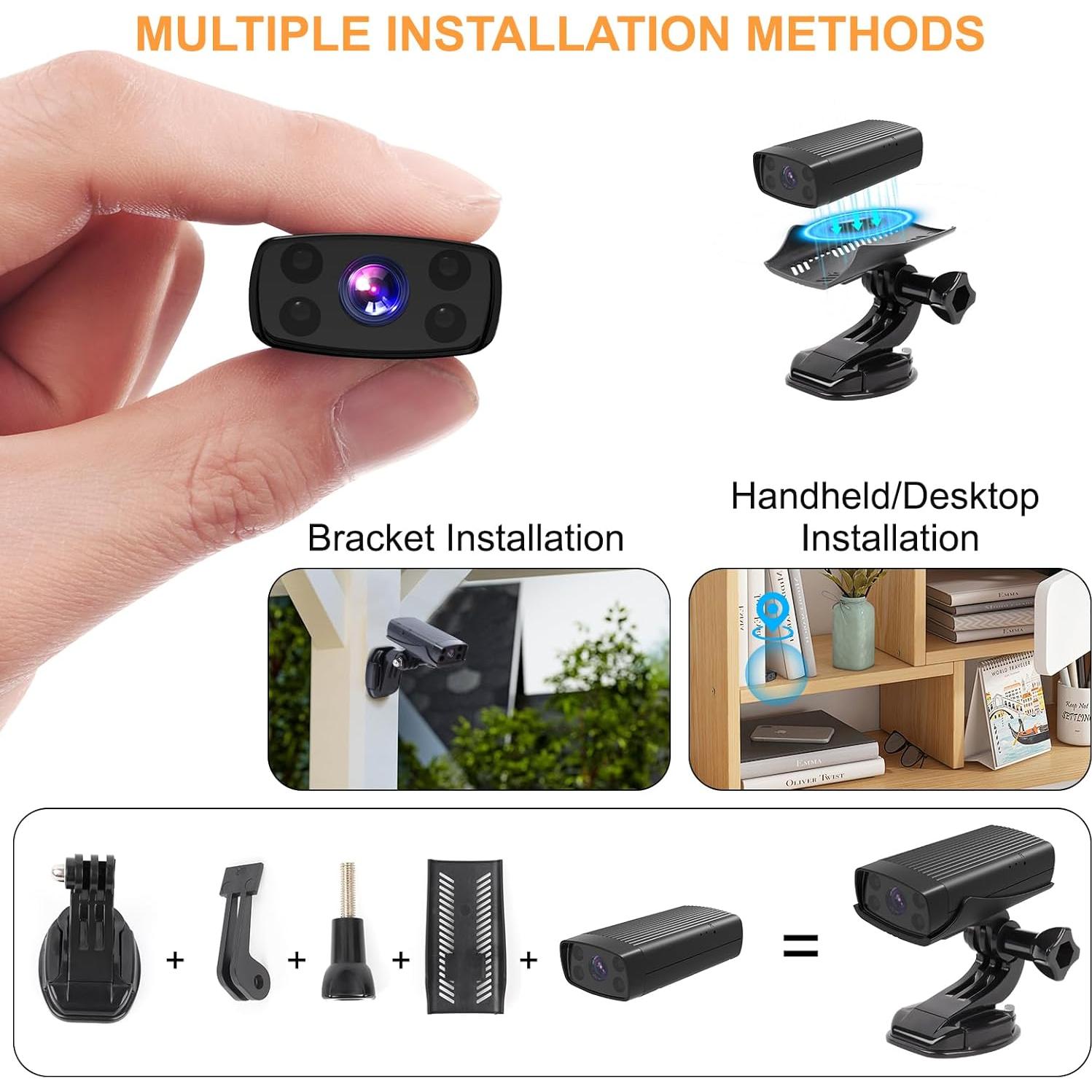 Mini Cámara de Seguridad TnoxHD WiFi HD con Visión Nocturna