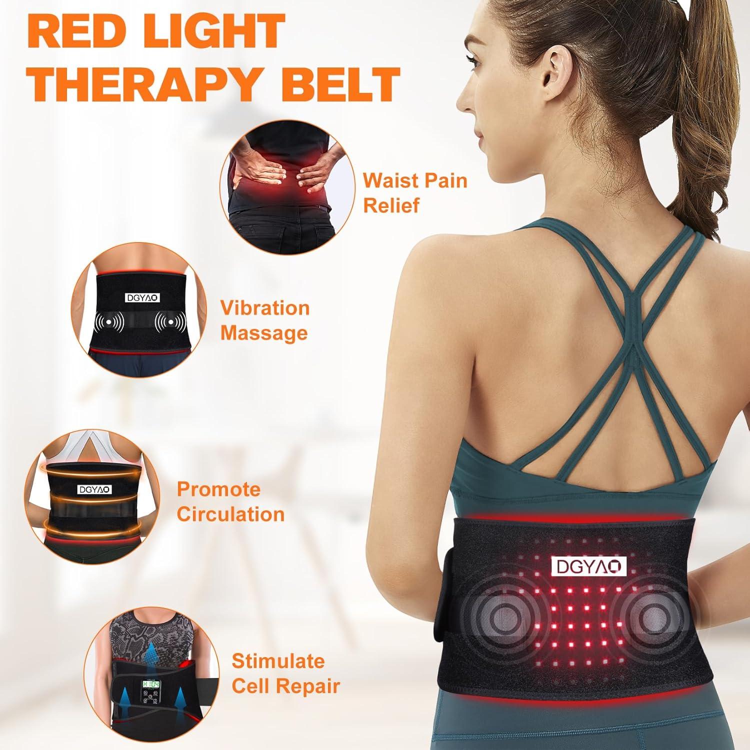 Cinturón de Terapia de Luz Roja TUOB 10000mAh con Masaje