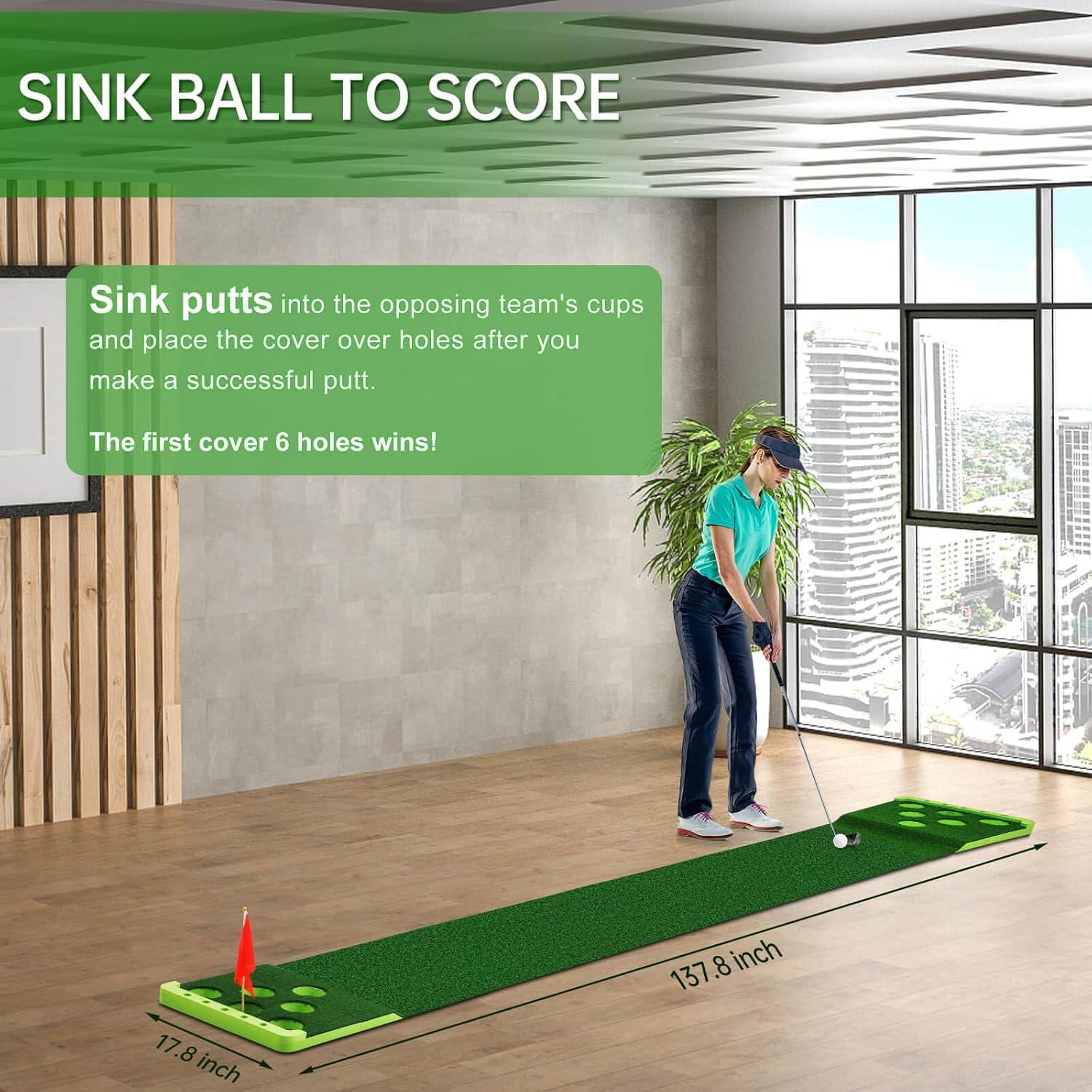 Juego de Golf Pong Sagsewful con 6 Copas y Bolsa Portátil