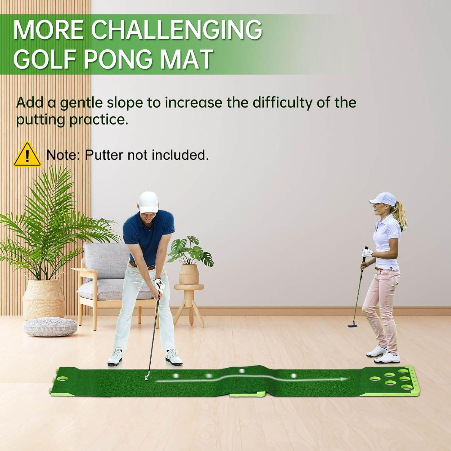 Juego de Golf Pong Sagsewful con 6 Copas y Bolsa Portátil