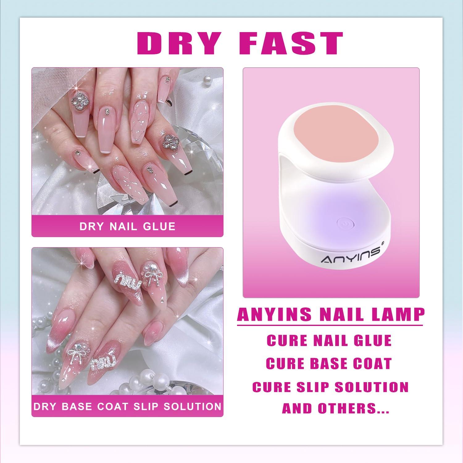 Lámpara UV para Uñas de Gel ANYINS 16W Portátil