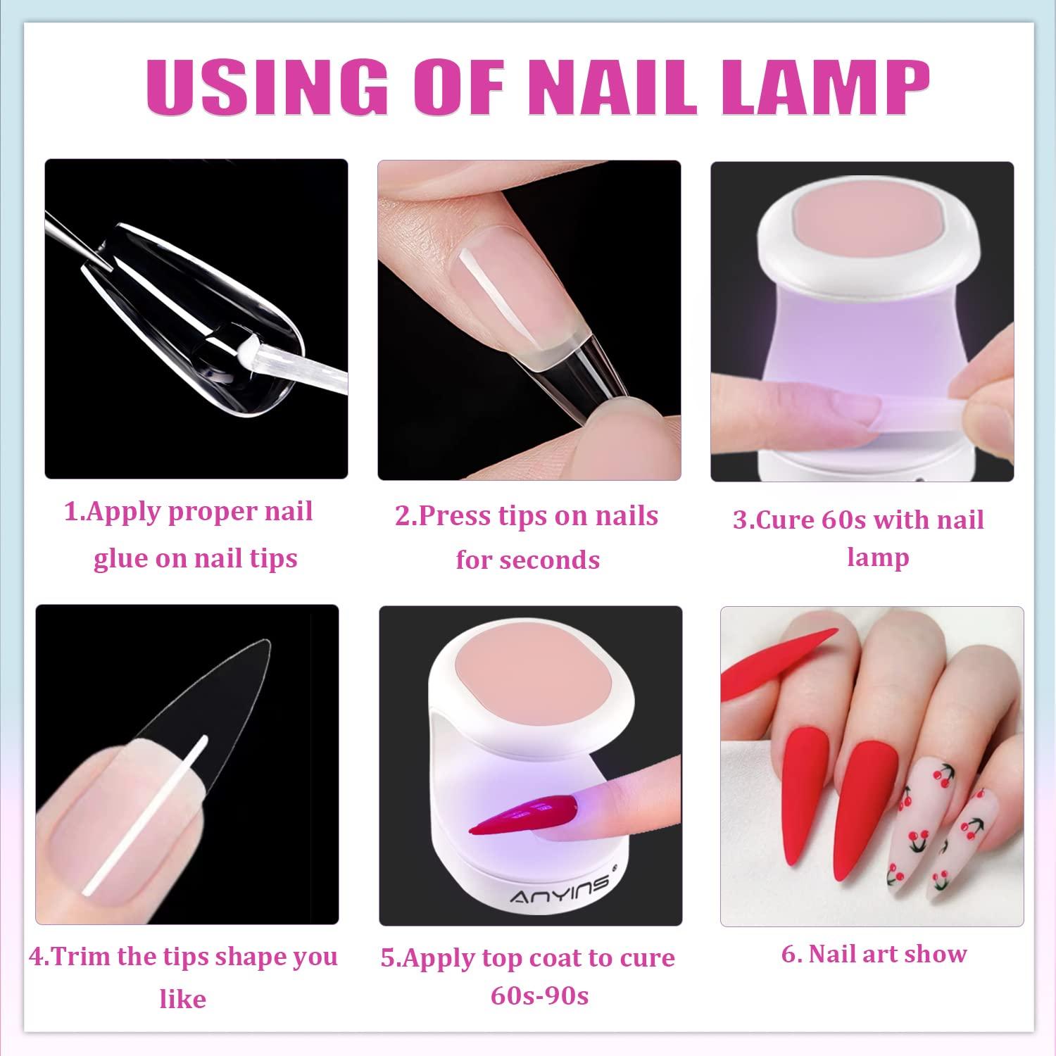 Lámpara UV para Uñas de Gel ANYINS 16W Portátil