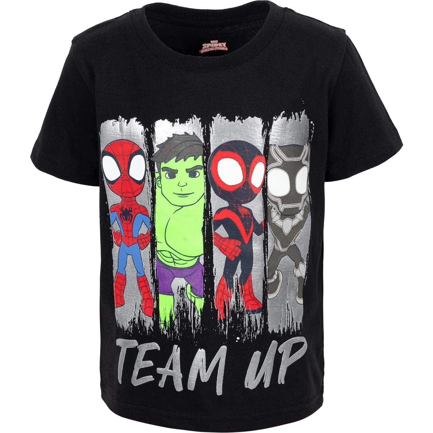 Conjunto 3 Piezas Marvel Spider-Man Niños 2T Camiseta Top Pantalones