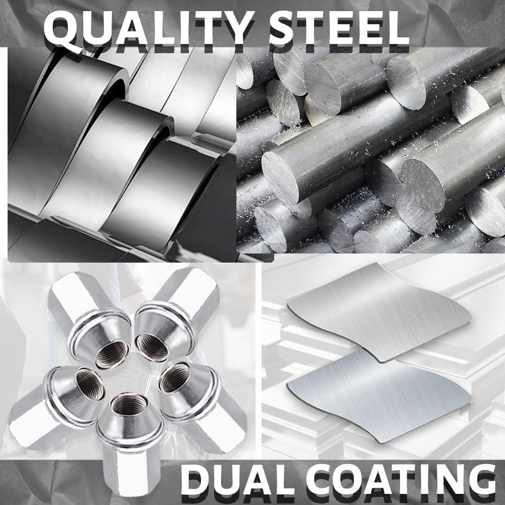 20 Tuercas de Rueda Gdydi M14x1.5 Cromo Acorn 37mm