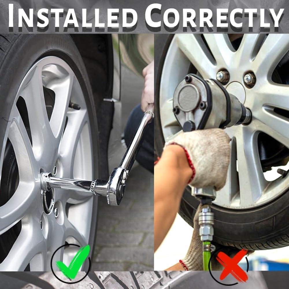 20 Tuercas de Rueda Gdydi M14x1.5 Cromo Acorn 37mm