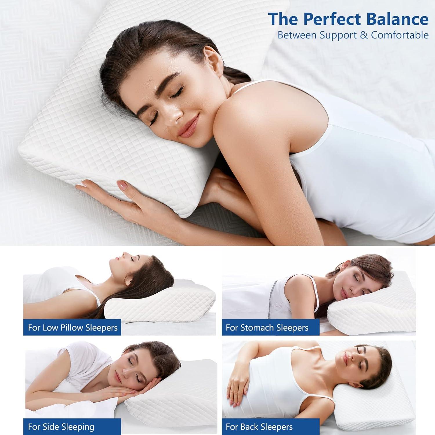Almohada Cervical Ajustable ZAMAT Espuma Viscoelástica 53x35cm