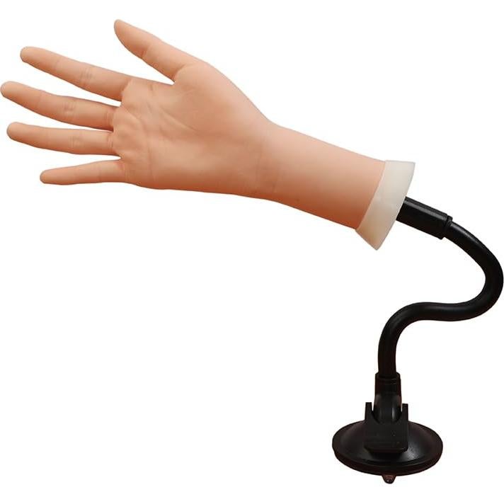 Mano de Práctica Derecha ZhuoYi para Uñas Acrílicas con Soporte