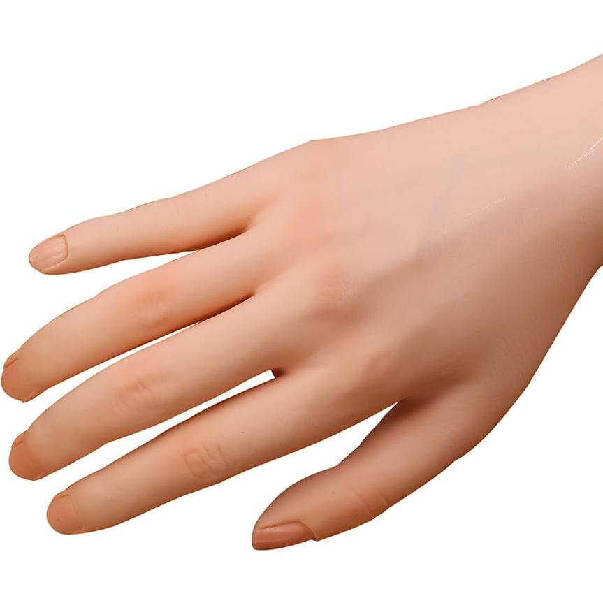 Mano de Práctica Derecha ZhuoYi para Uñas Acrílicas con Soporte