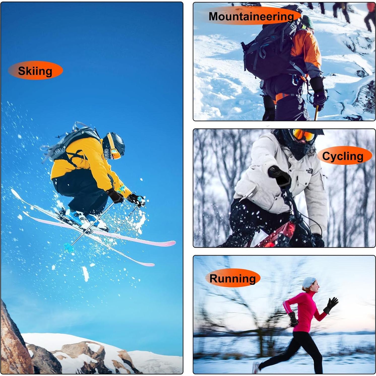 Guantes Calentados YBWLCLO Unisex Recargables 6000mAh Táctiles