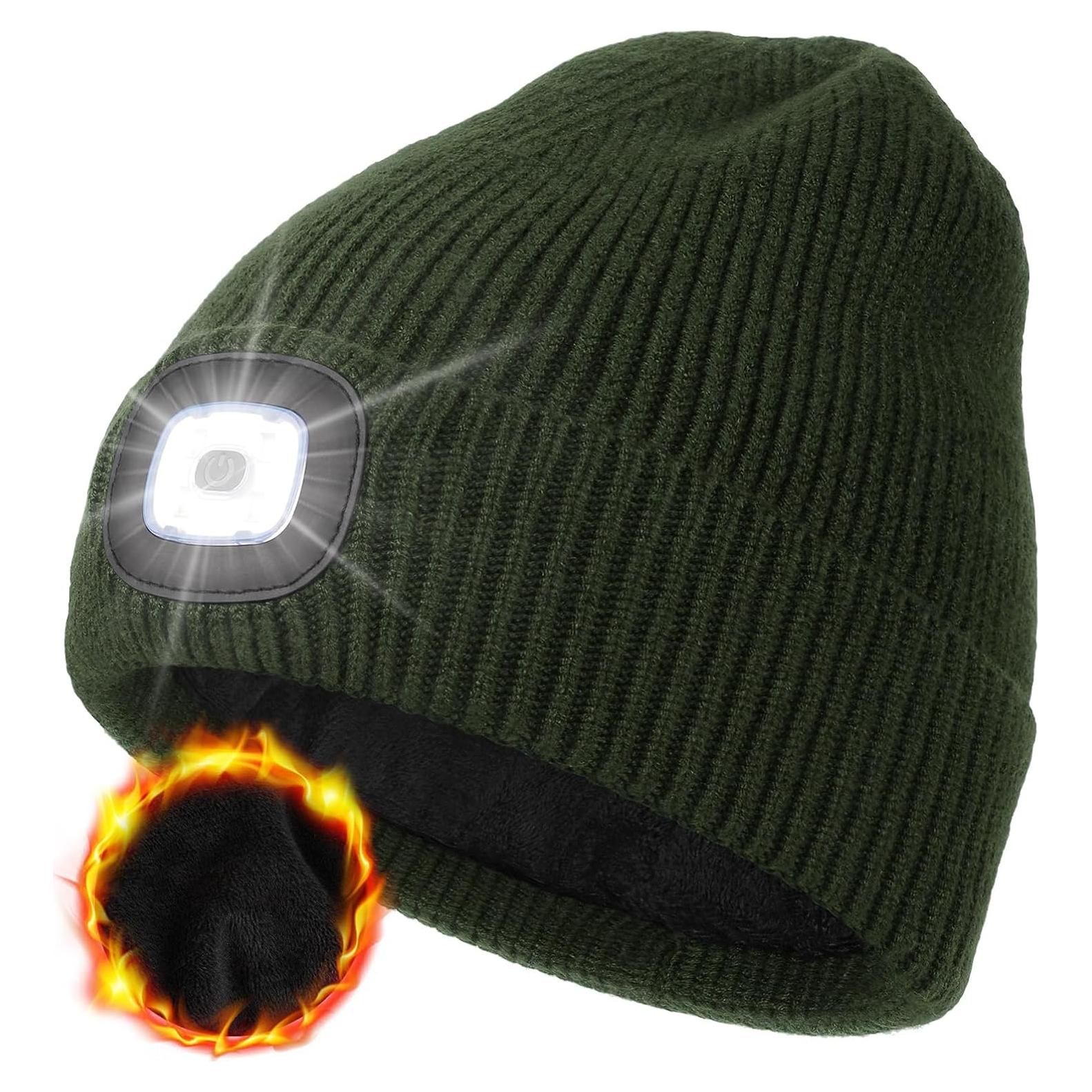 Gorro de Forro Polar MELASA con Luz LED Recargable USB